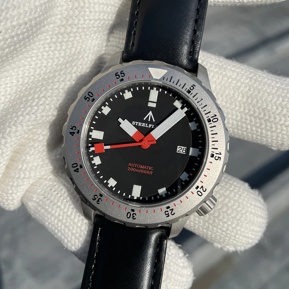 STEELFLIER Offizielle SF752 Mode Mechanische Armbanduhr NH35 Uhrwerk Super BGW9 Leuchtende 20Bar Wasserdichte Luxus Taucheruhren – Detail 32