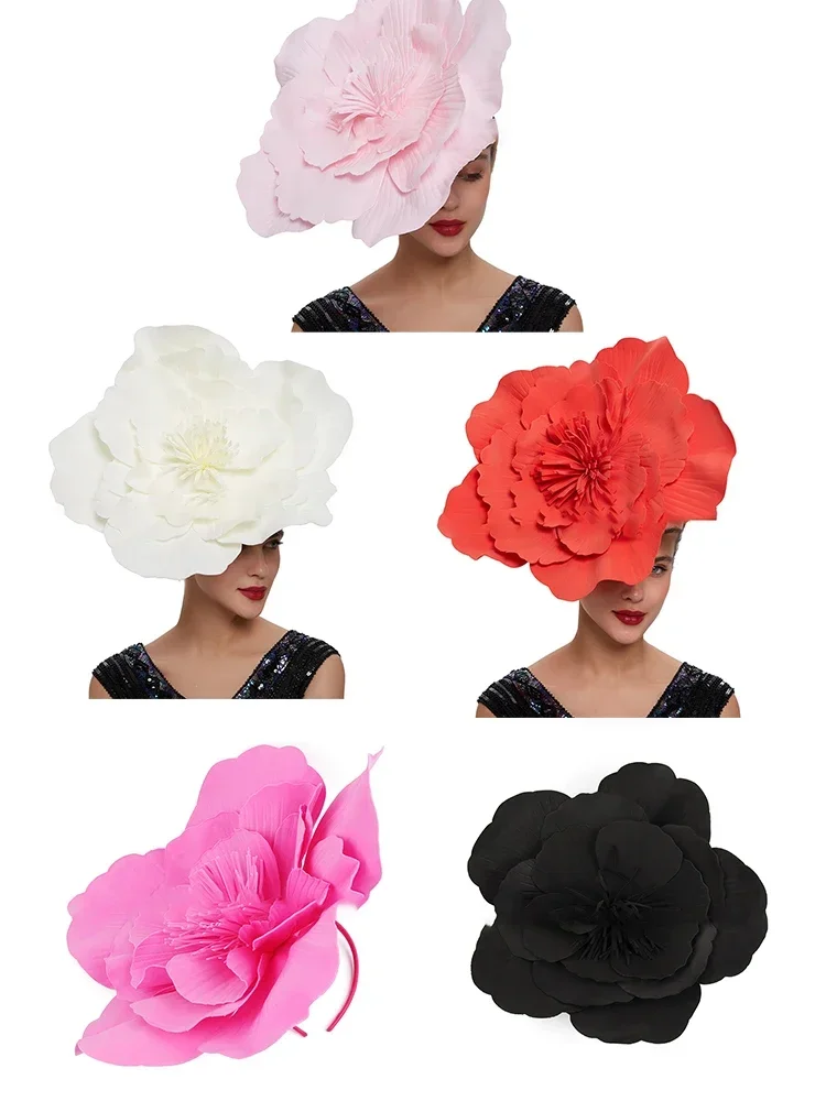 Flower Hair Accessories Fashion Exaggerated Flower Hair Bands Headbands Hair Accessories for Women