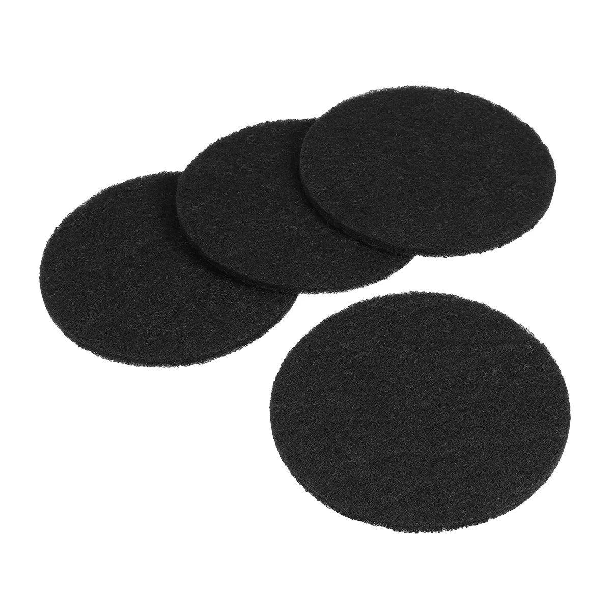 

4pcs 6.25 Inch Round Activated Carbon Odor Filter Sheets For Cat Litter Box Charcoal Replacement Deodorizing Discs Disposable