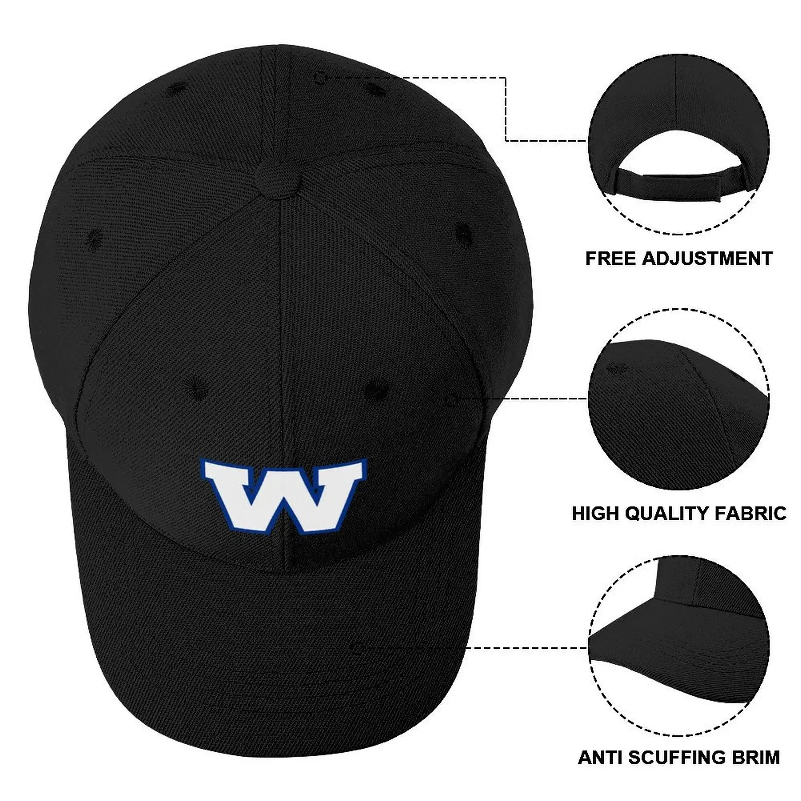 Winnipeg-Gorra de béisbol para hombre y mujer, gorro de camionero con protección Solar Uv, color azul