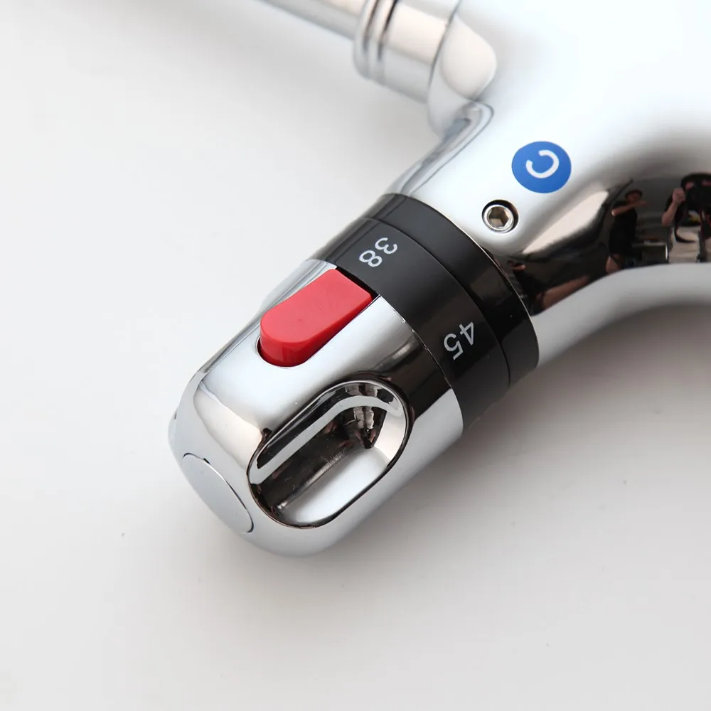 YANKSMART الكروم إنهاء حوض المطبخ بالوعة الحنفيات الباردة والساخنة المطبخ ثرموستاتي صنبور درجة حرارة ثابتة خلاط مياه الحنفية #4