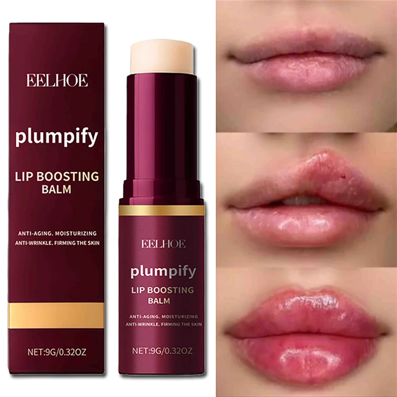Plumping Lip Balm Moisturizing Soft Lips Skin Plumper Gloss Oil Non-Sticky Daily Care Mask Beauty Makeup Cosmetics Products
