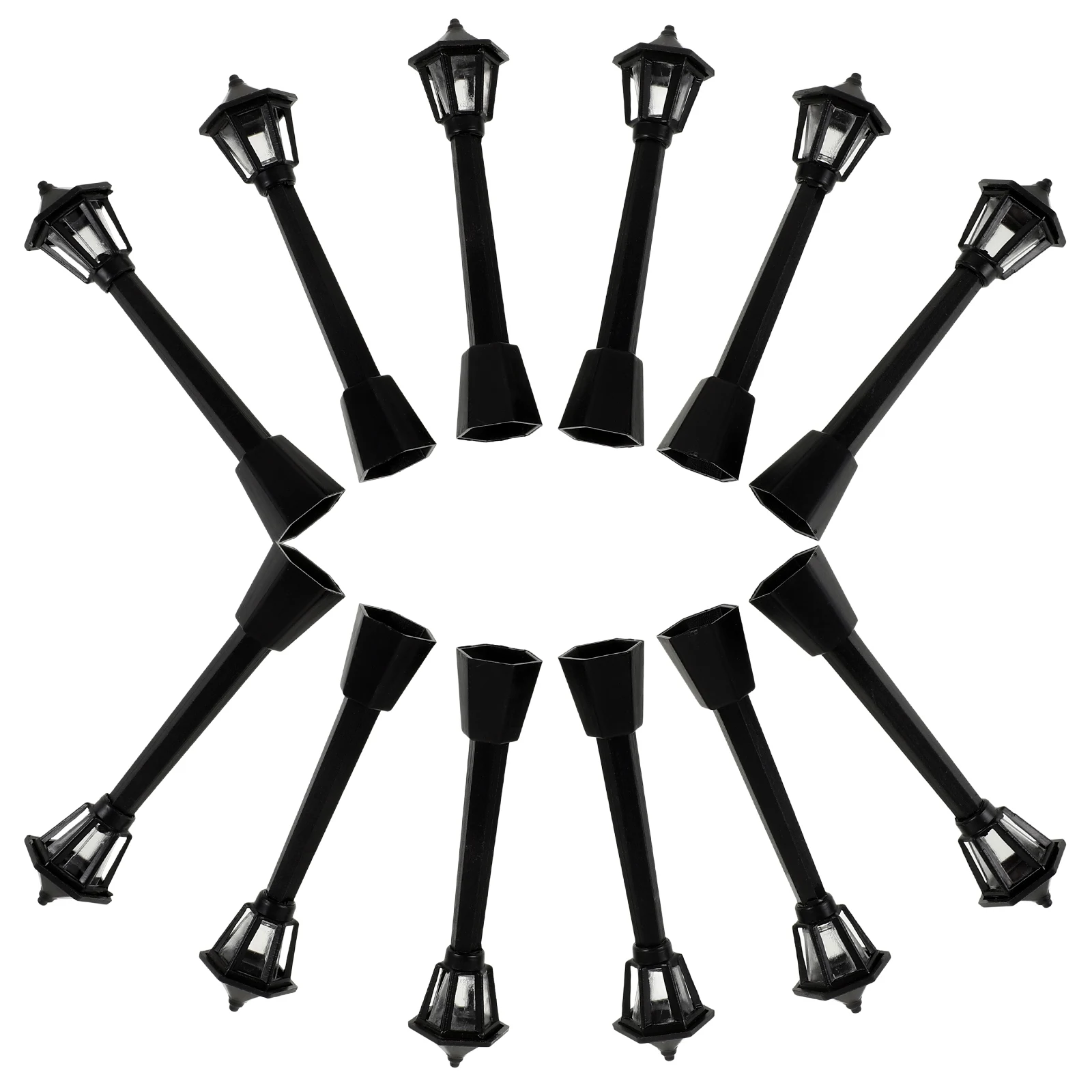 

25 Pcs LED Retro Street Light Decoration Vintage Micro Lights Old Fashioned Garden