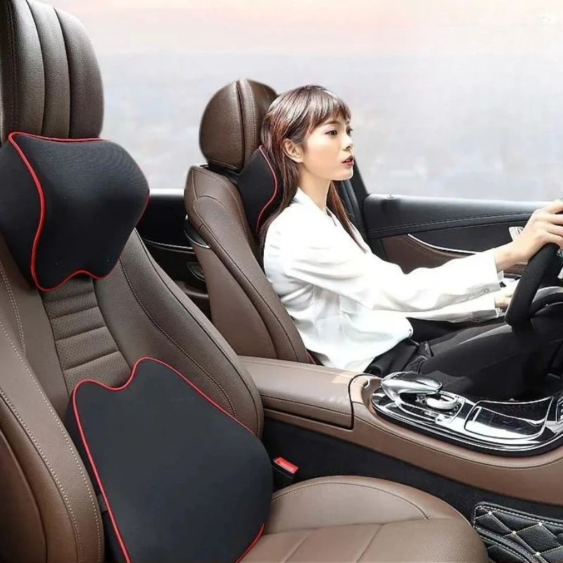 

Car Neck Headrest Pillow Auto Seat Head Support Protector Automobiles Seat Rest Memory Cotton Under