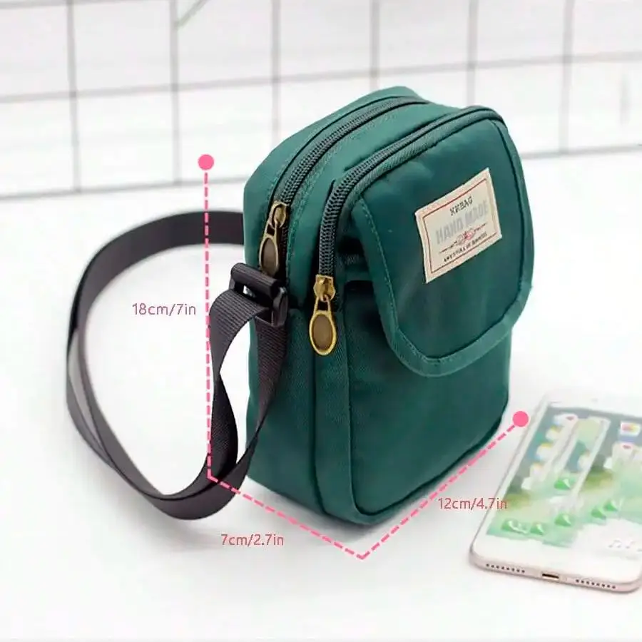 Crossbody bag, nylon travel backpack, cross-border backpack, multi-functional Instagram phone bag, hand-held small bag