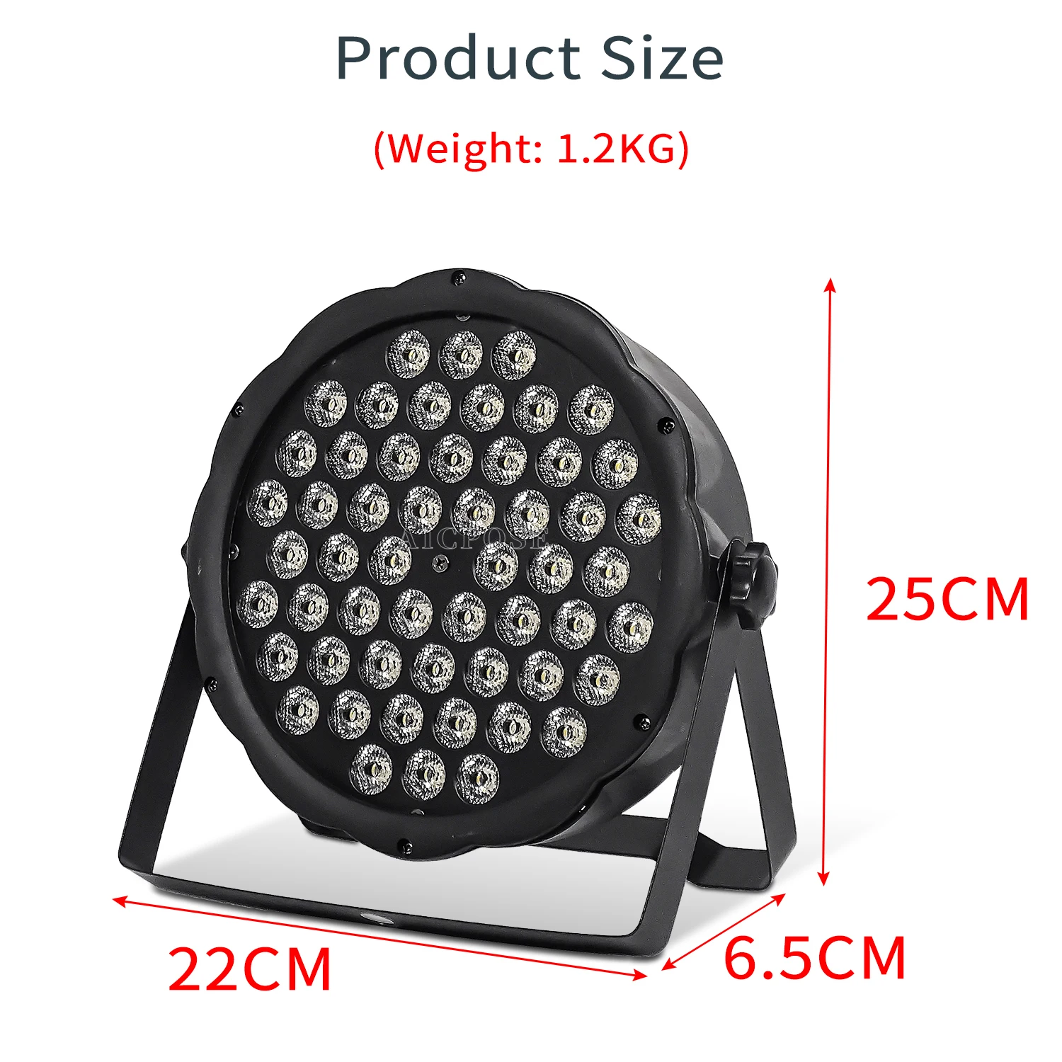 2Pcs/Lots 54x3W RGB 3 in 1 LED Par Light RGBW Flat Spotlight Warm White Ultraviolet Violet Light DJ Disco Party Stage Lighting