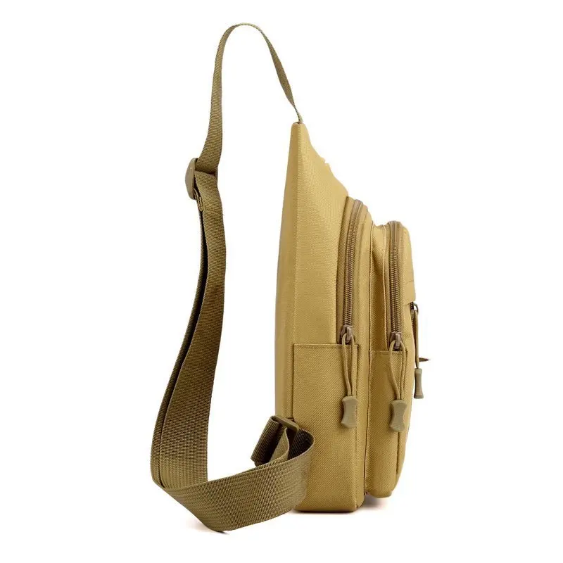 Crossbody tactical small chest bag Oxford cloth hiking belt bag outdoor camouflage one shoulder men large capacity