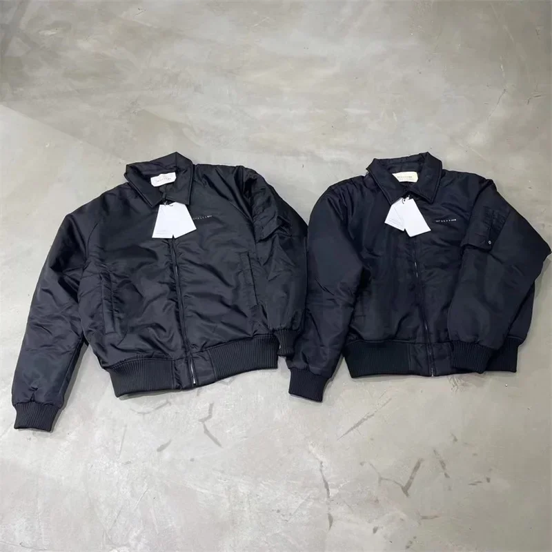 ALYX 1017 9SM vestes noires Logo en métal poche Cargo 1:1 meilleure qualité hommes femmes surdimensionné ALYX veste à glissière