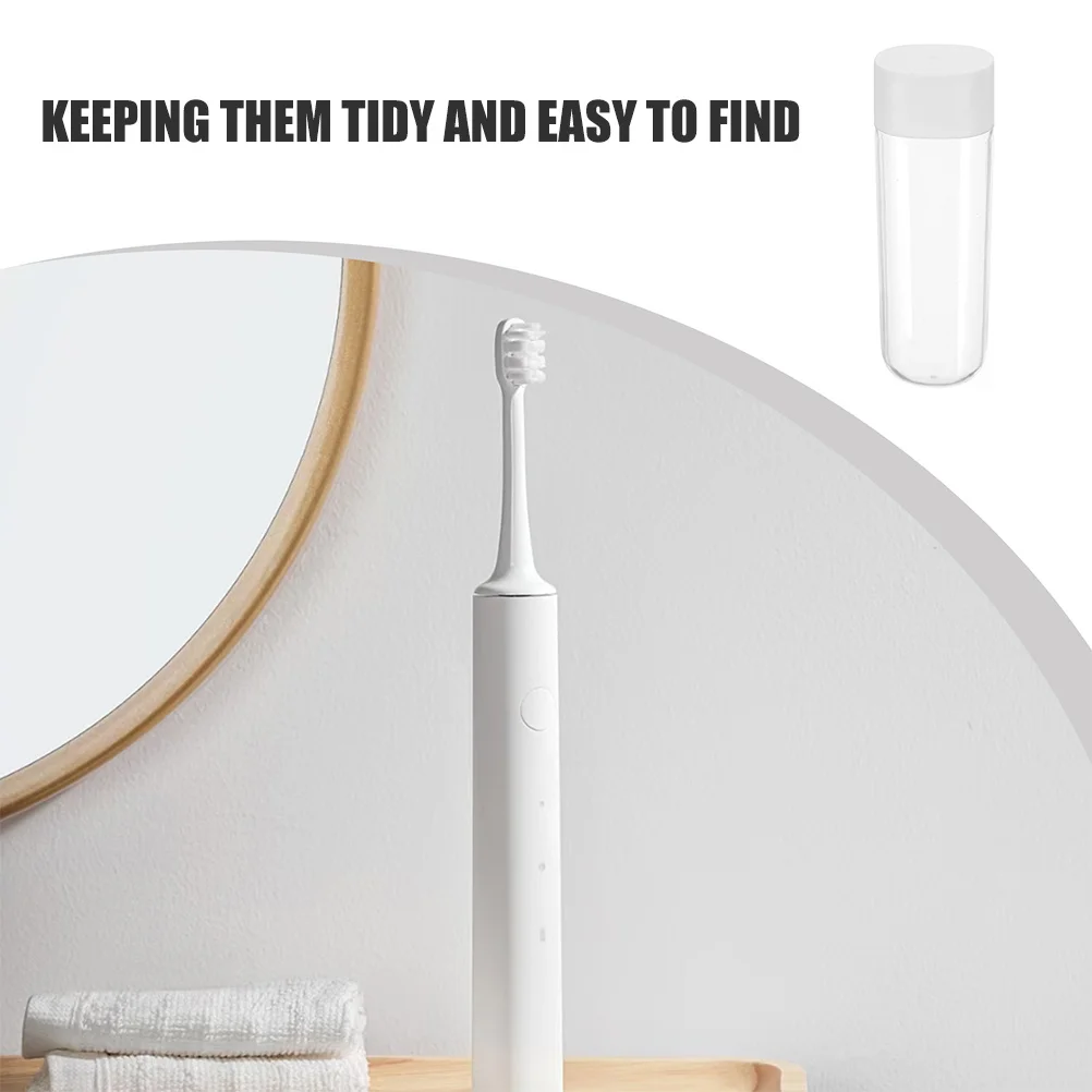 4Pcs Transparent Electric Toothbrush Head Storage Case Portable Cover Travel Accessory Organizer Tooth Brush Cover for Travel