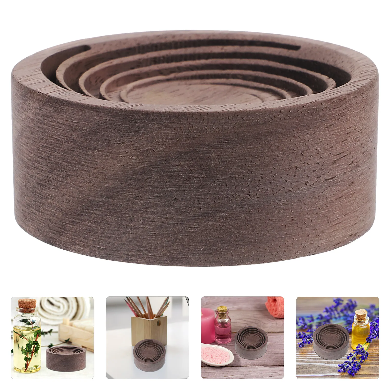 

Aromatherapy Diffuser Wood Car Perfume Diffuser Natural Fragrance Well-Made Creative Design Study Meditation Room Practical