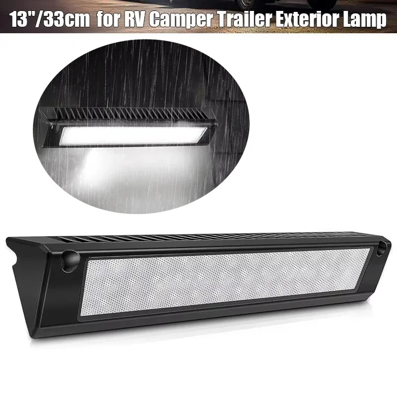 12V 24V 13 inch Led Caravan Light Awning Porch 6500K White Light Work Driving Lamp for Rv Trailers Campers Marine Yacht Ceiling
