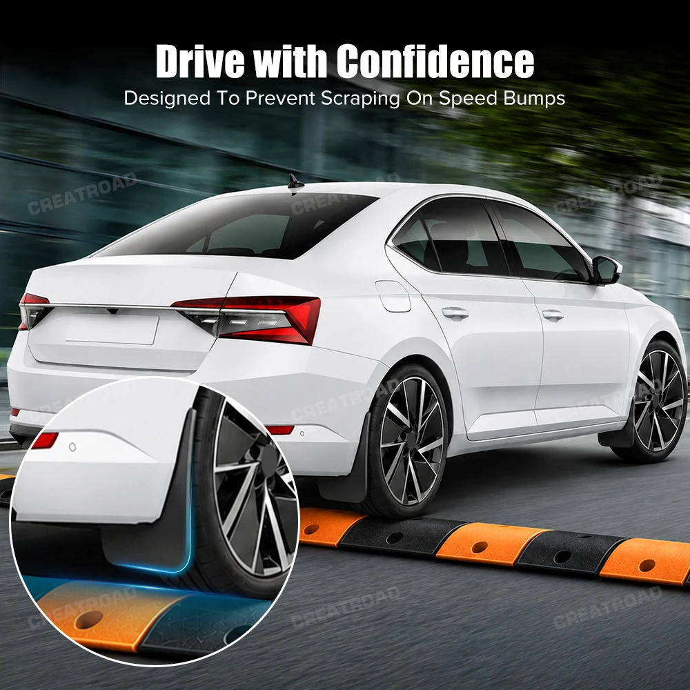 Custom Fit 4PCS Mud Flaps for Peugeot 5008 2017 2018 2019 2020 2021 2022 2023 No Drilling Splash Guards Car Fender Accessories