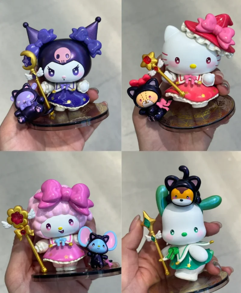 

Серия волшебников «Звездная ночь», фигурка Kuromi Kity My Melody, слепая коробка, модная игрушка, подарок на день рождения для девочек