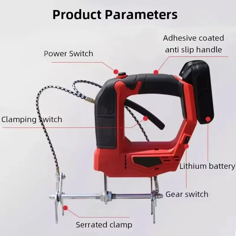 Electric Wireless Bee Shaker Brushless Motor Honeycomb Wire Stripper Rechargeable Beekeeping Tool for Honey Frame Wire Tightenin view 2