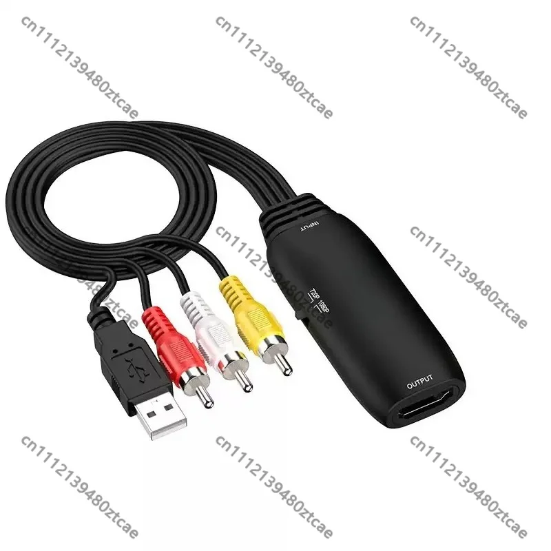 RCA AV To HDMI Converter Analog‑to‑Digital Adapter For Game Console DVD TV Monitor DIY Mod Accessory