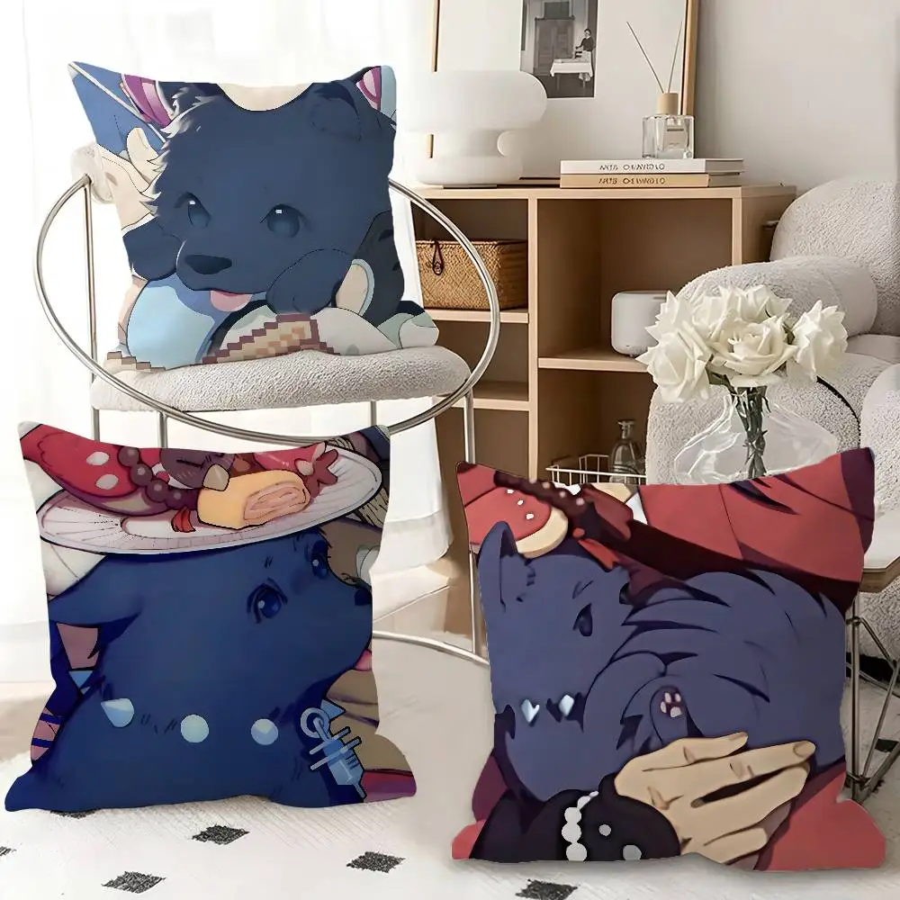 1pc Ren Game D-DRAMAtical Murder Pillow Case Fashion Square Pillowcase Bedroom Sofa Room Ins Decoration Leisure