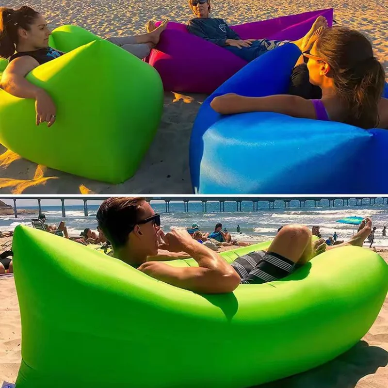 Outdoor portable lazy inflatable sofa Water beach Grassland park Air bed sofa toys inflatable chair Fast Infaltable Air Sofa