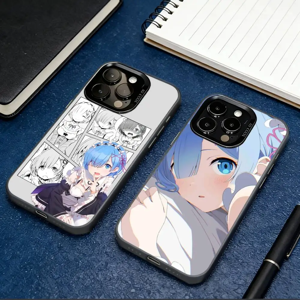 

R-Re0 R-Rem Phone Case For iPhone 17,16,15,14,13,12,11 Plus,Pro Max,XS,Colorful Silver Black Cover