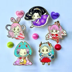 female pirate enamel pins
