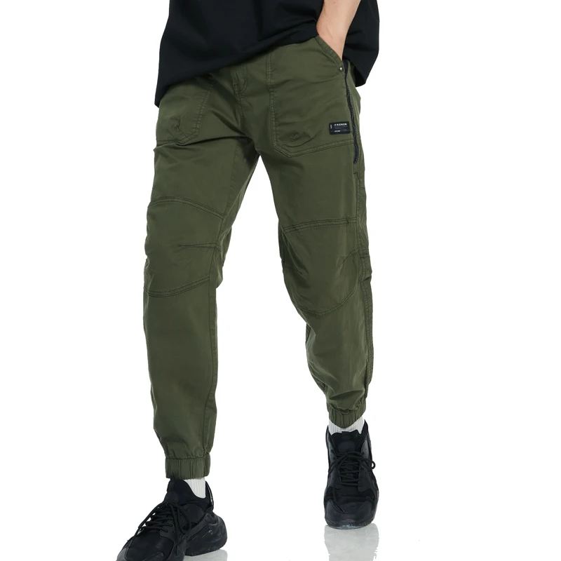 Cargo Pants Men's Jogging Casual Pants Cotton Streetwear Autumn Zipper Design Tooling Overalls Outdoor Work Tracksuit Trousers