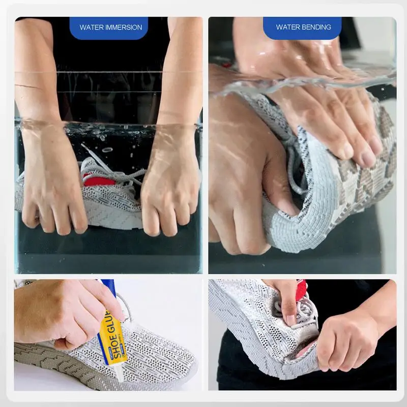 Leather Shoe Glue Shoe Adhesive 45g Professional Waterproof Quick Dry Universal Transparent Shoe Fix Glue For Footwear Crack