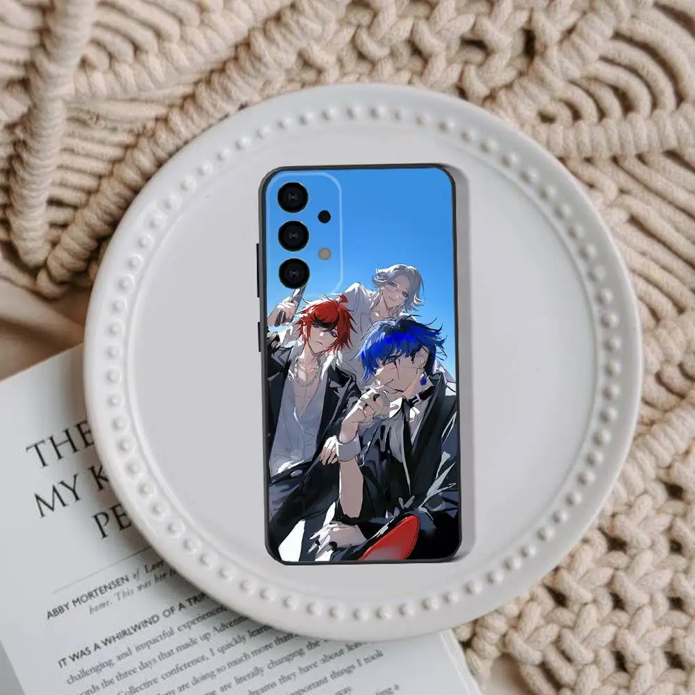 حافظة هاتف The Hundred Line Last Defense Academy لهاتف سامسونج جالاكسي A73,91,80,72,51,53,52,71,22,5G,Note,J7,8,9 غطاء أسود ناعم