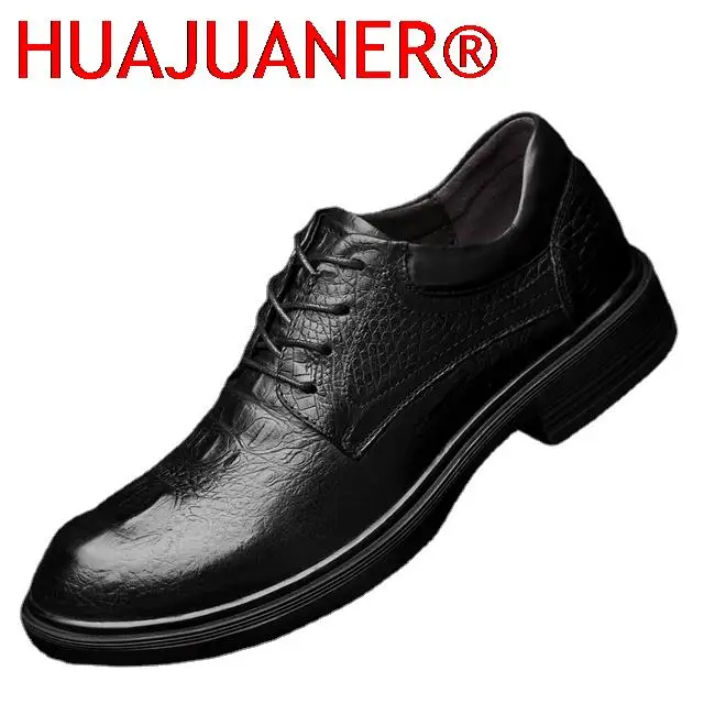 

Men's Formal Dress Shoes Oxfords Male Wedding Shoes Luxury Classic Genuine Leather Men Party Shoes Dropping Shipping Big Size 49