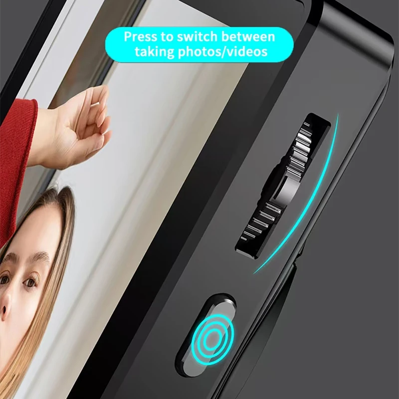 RK-X40Q Roller Focusing Magnetic Selfie Monitor Screen for iphone Android Live Screens Mirroring Vlog Live Stream Selfie Monitor