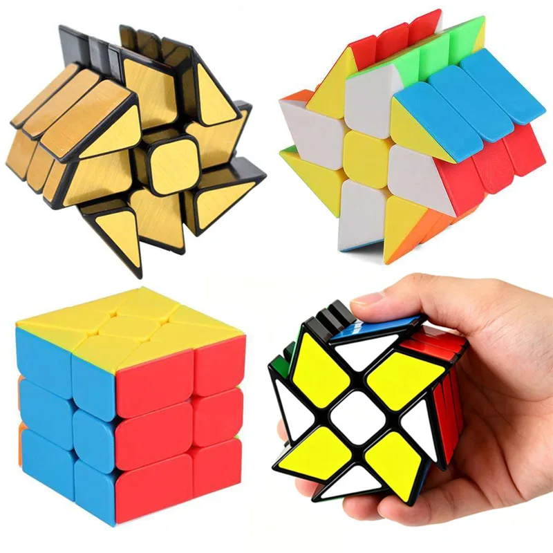 

Кубик-головоломка Variety Windmill Speed Cube 3x3 Fenghuolun Mirror Twist Puzzle для развития логического мышления, тест на IQ, головоломка для детей, подростков и взрослых