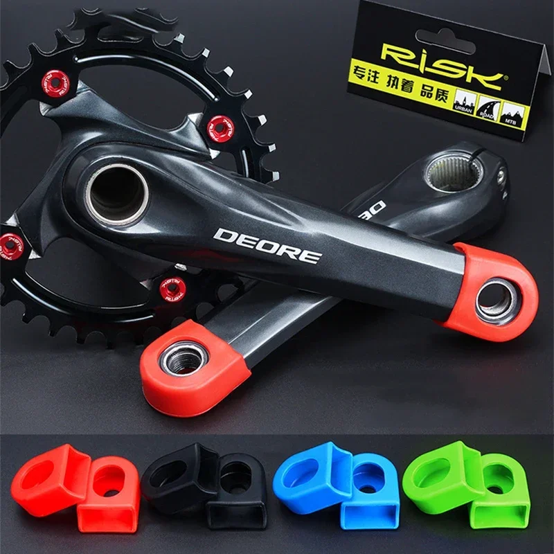 1Pair / 5Pair Bicycle Crank Protective Case MTB Road Bike SLX XT XTR Crankset Gel Housing Multi Colors