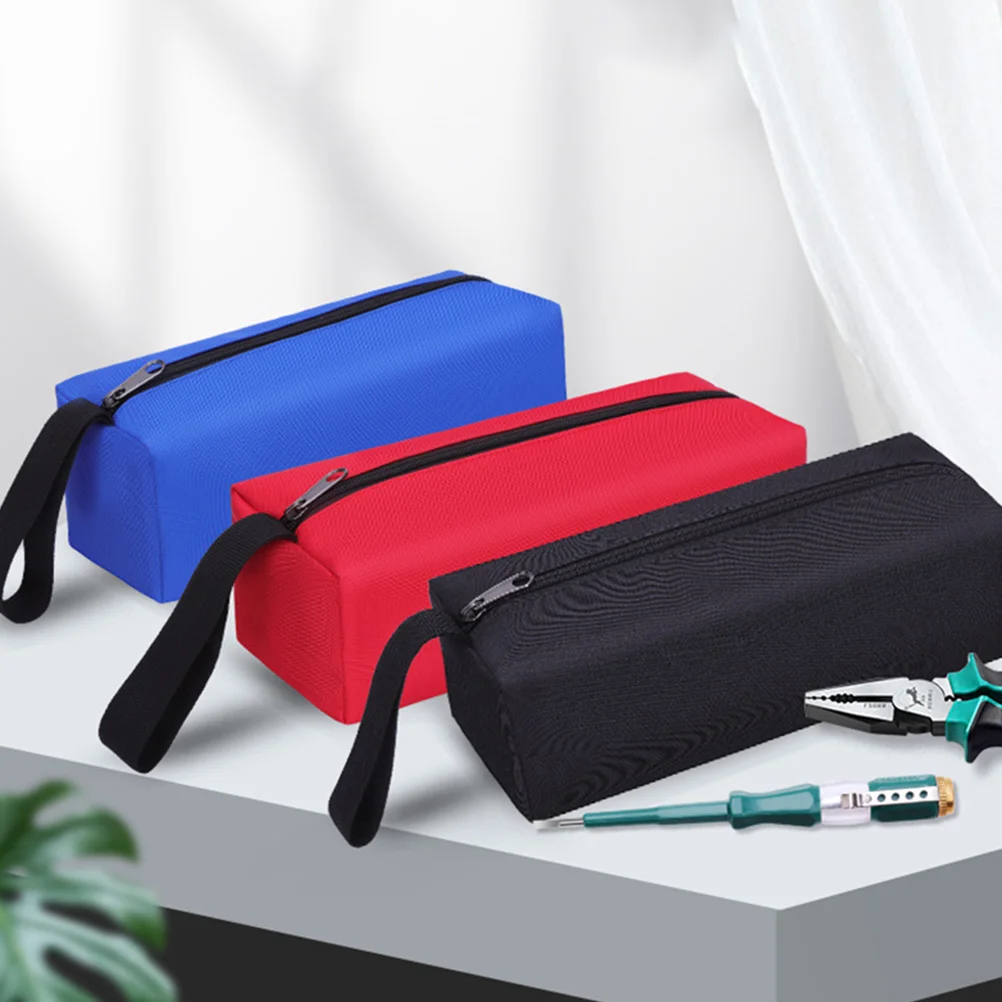 

3 Pcs Waterproof Storage Bag Oxford Cloth Tools Small Pouch ganizer Durable Zipper Portable Hardware Kit Tool Pouch