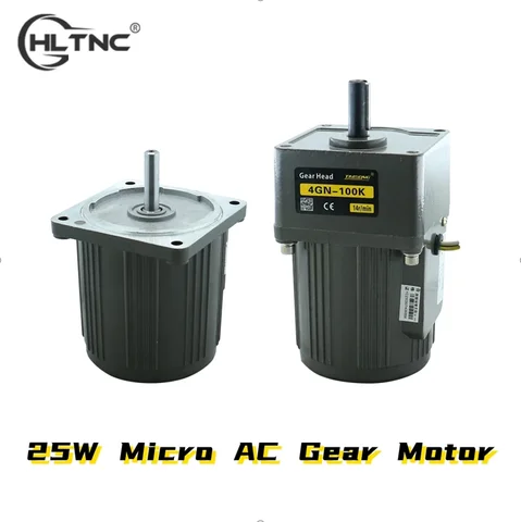 25W Micro AC Motor 220v 50/60hz Asynchronous Motor Induction Motor Shaft 10mm 8mm For Packaging Machine Constant Speed Motor