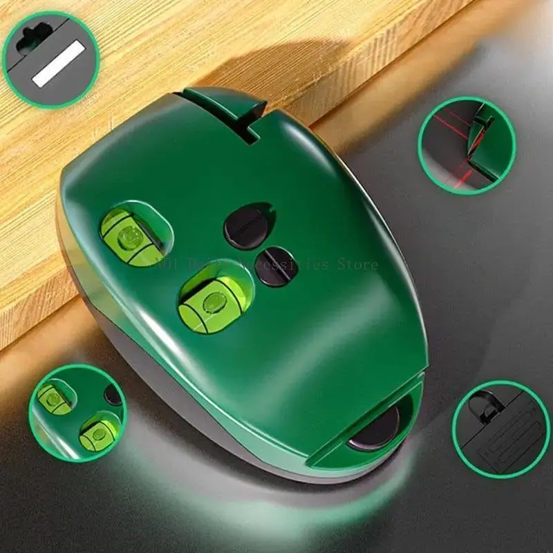 High Precision 90° Laser Level Infrared Line Marker Self Leveling Red Beam Portable Measuring Tool for Wall Tile Construction