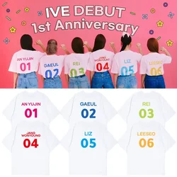 KPOP IVE T Shirt donna uomo Yujin Gaeul Wonyoung lisa Rei Leeseo T-Shirt in cotone a maniche corte Graphic Tees top spedizione gratuita