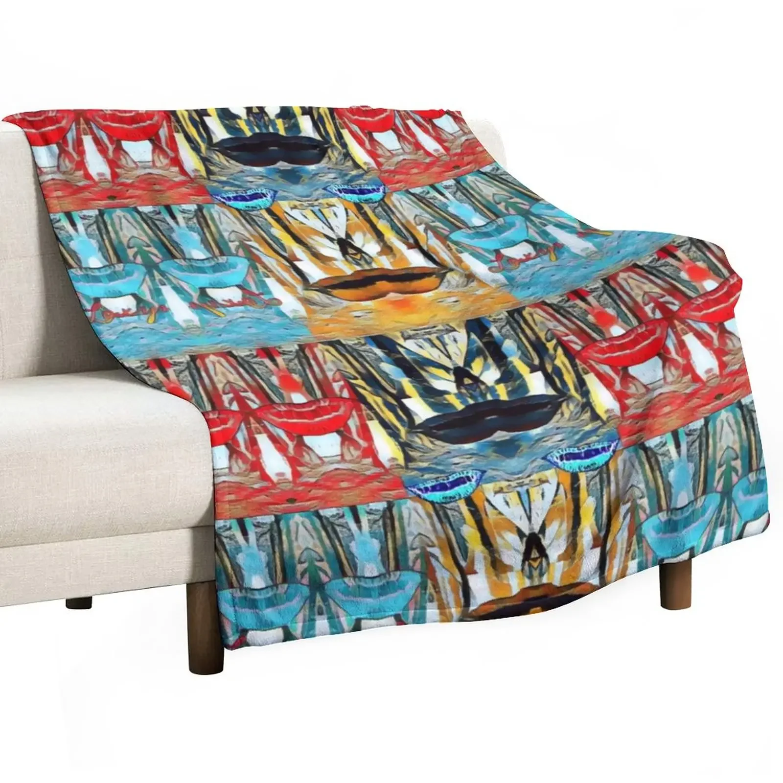 New Ma-lips Throw Blanket Luxury St warm winter Luxury Brand Blankets