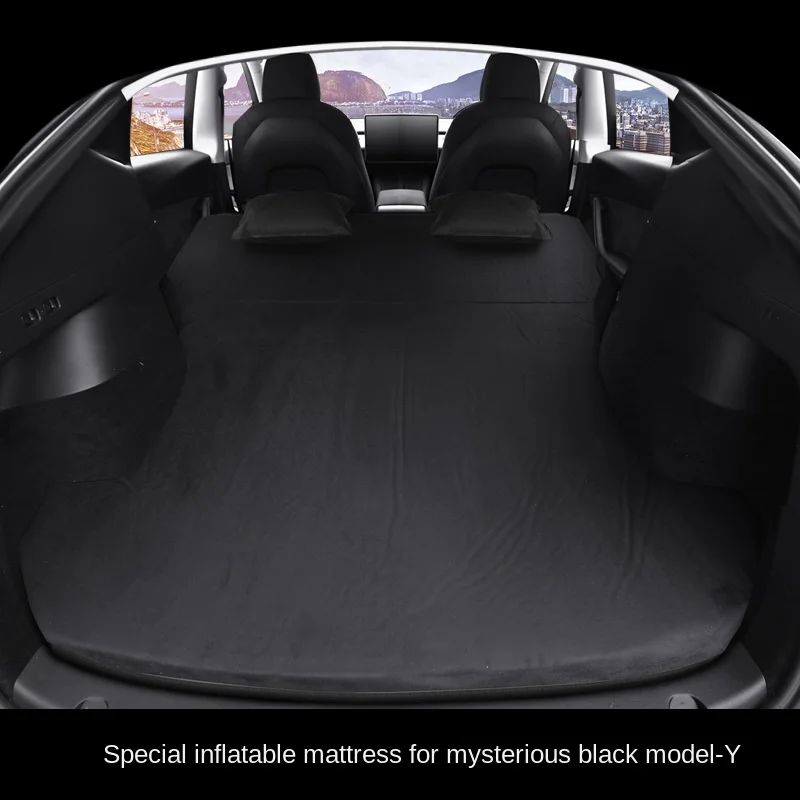Надувной матрас Tesla для кемпинга, модель 3 & Y, надувная замшевая кровать для автомобиля, для отдыха на открытом воздухе, путешествий, сна, походов