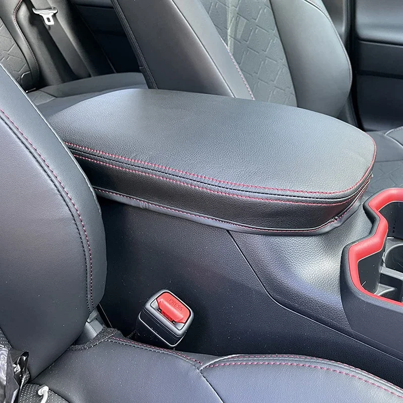 غطاء مسند ذراع من الجلد لوحدة التحكم المركزية ، غطاء غطاء وحدة التحكم الوسطى ، غطاء مسند الذراع ، تويوتا RAV4 *-من تويوتا