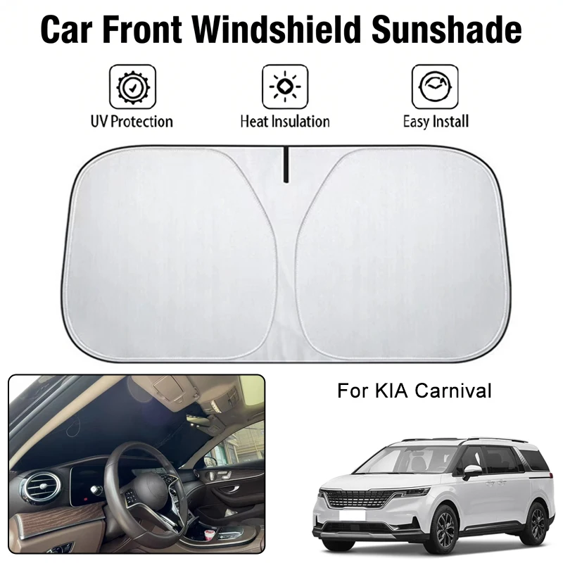 

Солнцезащитный чехол на лобовое стекло автомобиля для KIA Carnival, защита от ультрафиолета, теплоизоляция, аксессуары для защиты от солнца в салоне автомобиля
