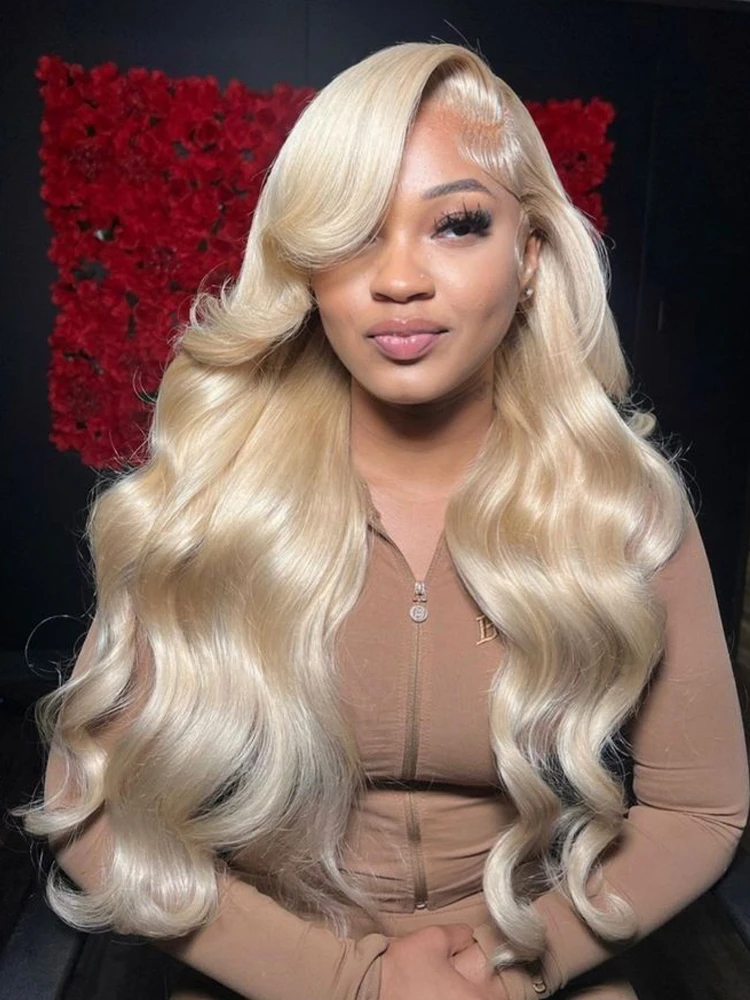 613 Body Wave 13x6 Hd Lace Frontal Wig Blonde Lace Front Human Hair Wigs 30 34 Inch Honey Blond 13x4 Transparent Lace Front Wig