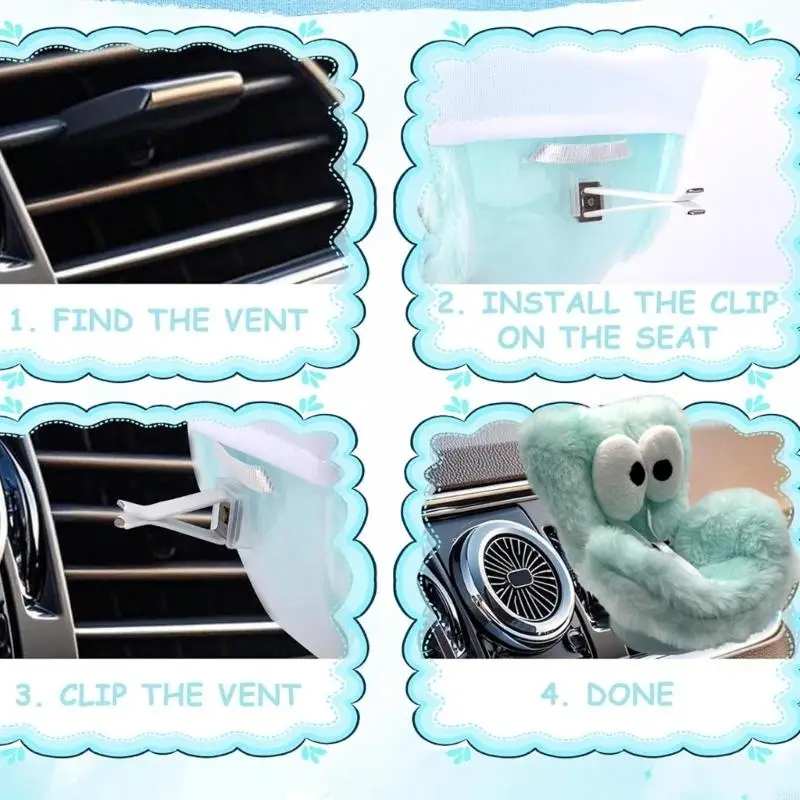 Anime Doll Display Stand Met Veilige Veiligheidsgordel Voor Auto Vent Gemonteerde Decoratie En Desktop Organiseren Accessoires