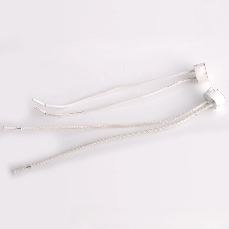 50pcs G5.3 Ceramic Waterproof Lamp Holder MR16 Aging Remote Control Lamp Cap Metal Lamp Cap