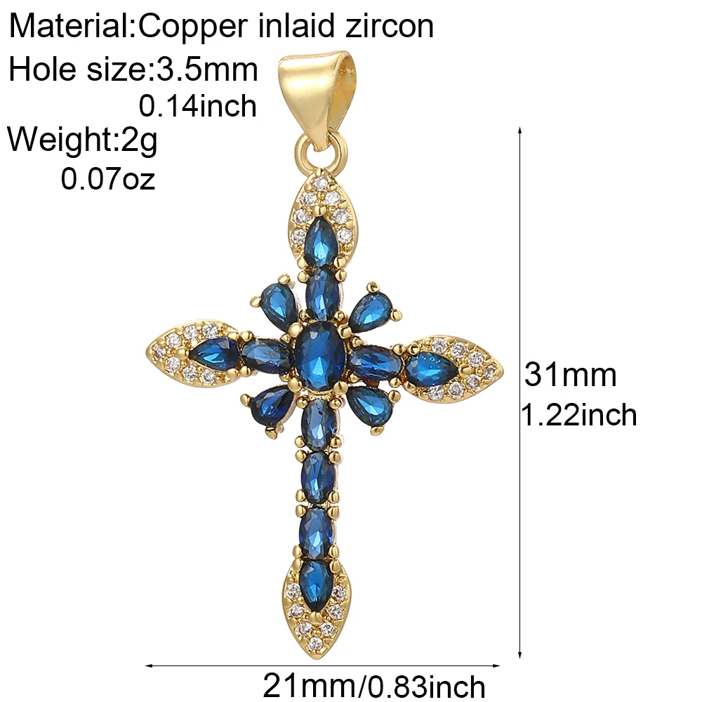 10 Stück süße Engel Kreuz Charms für Schmuckherstellung Schlüsselschloss Diy Frau Halskette Ohrringe Armband hochwertige Großhandel Charme – Detail 6