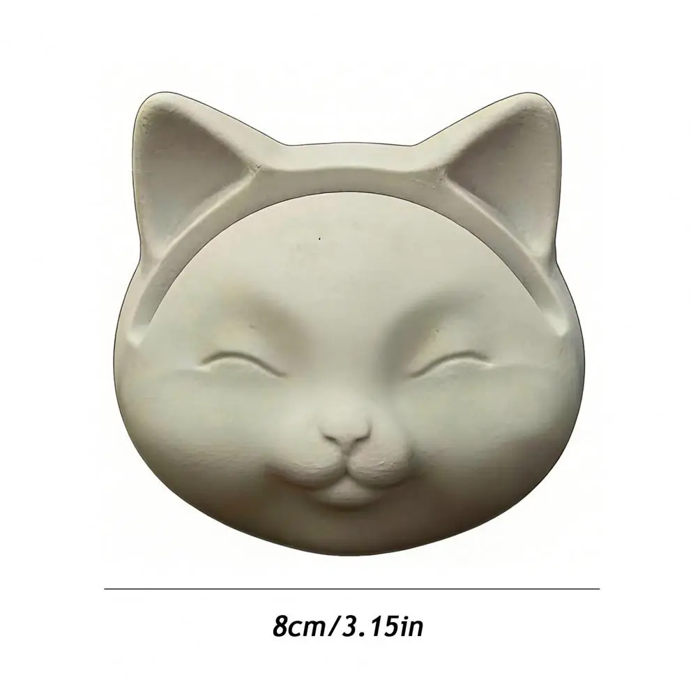 Glasses Holder Desk Glasses Organizer Cute Cat Face Glasses Holder Stand Resin Eyeglasses Display Rack for Desk for Nightstand