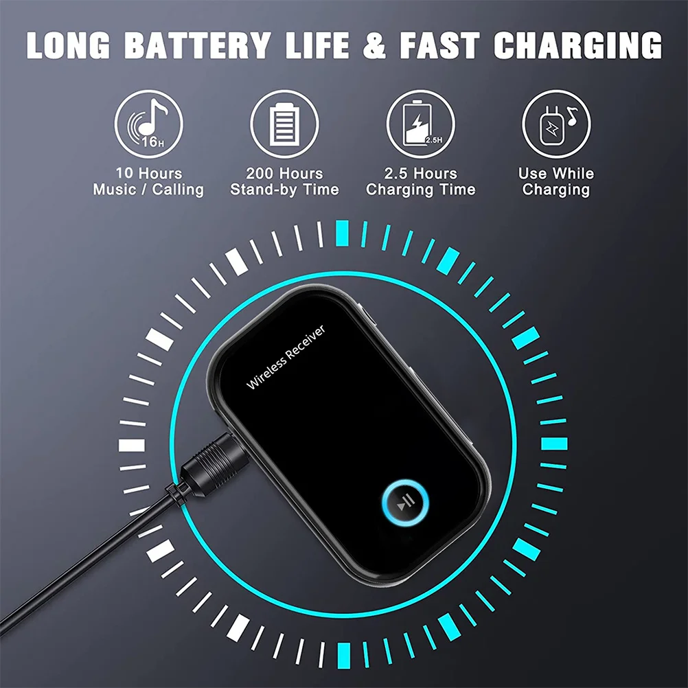 

Audio Receiver 5.0 Wireless Adapter For Car Aux Transmission Plug Play Signal Noise Cancelling Hands-Free