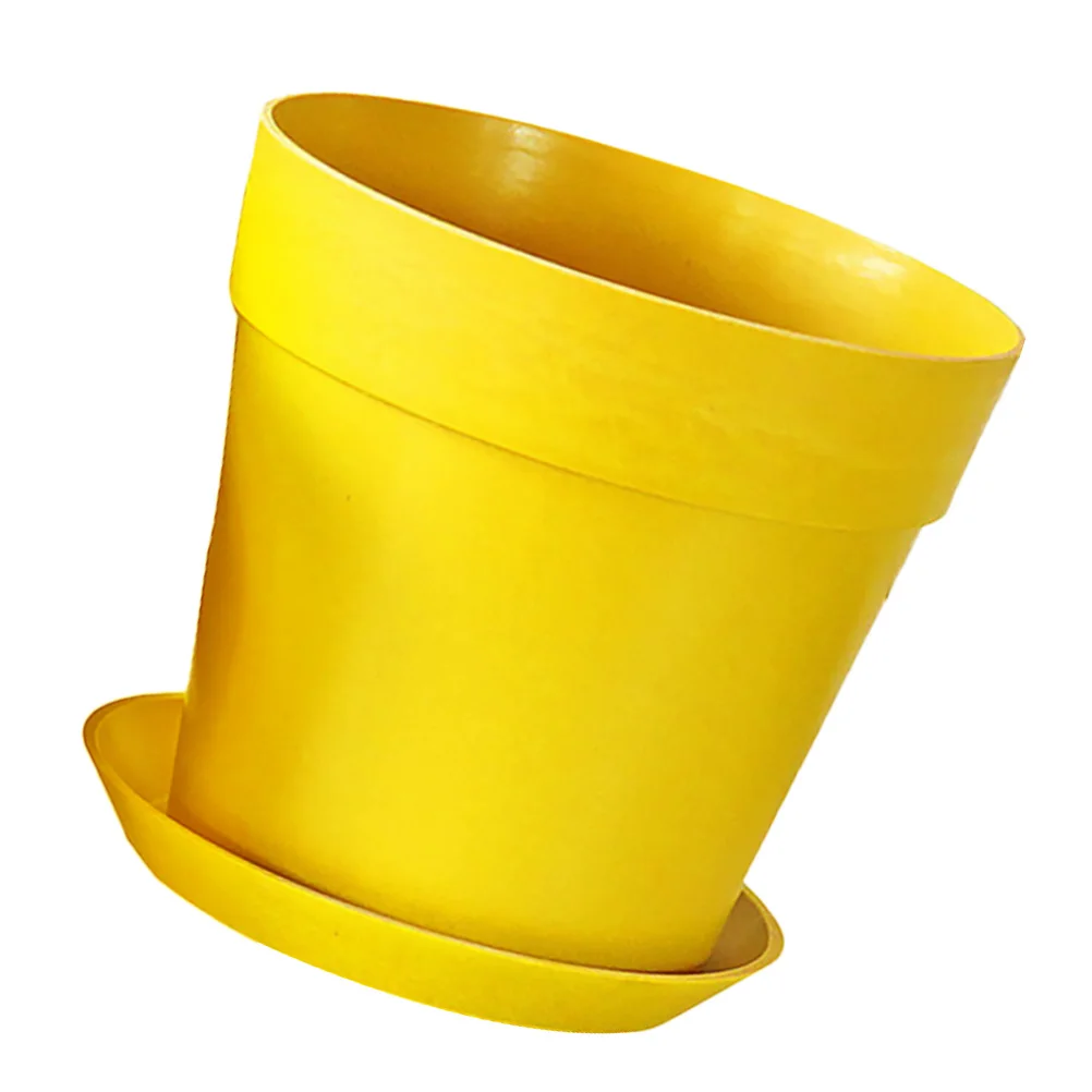 

Biodegradable Flower Pot Garden Planter Decorative Indoor Pots for Plants Flowerpot with Saucer Gardening