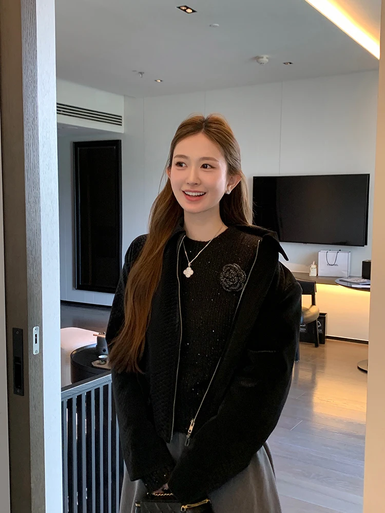 

Женская бархатная хлопковая куртка Bla, повседневная верхняя одежда свободного кроя, осенне-зимнее новое поступление ROUWABY