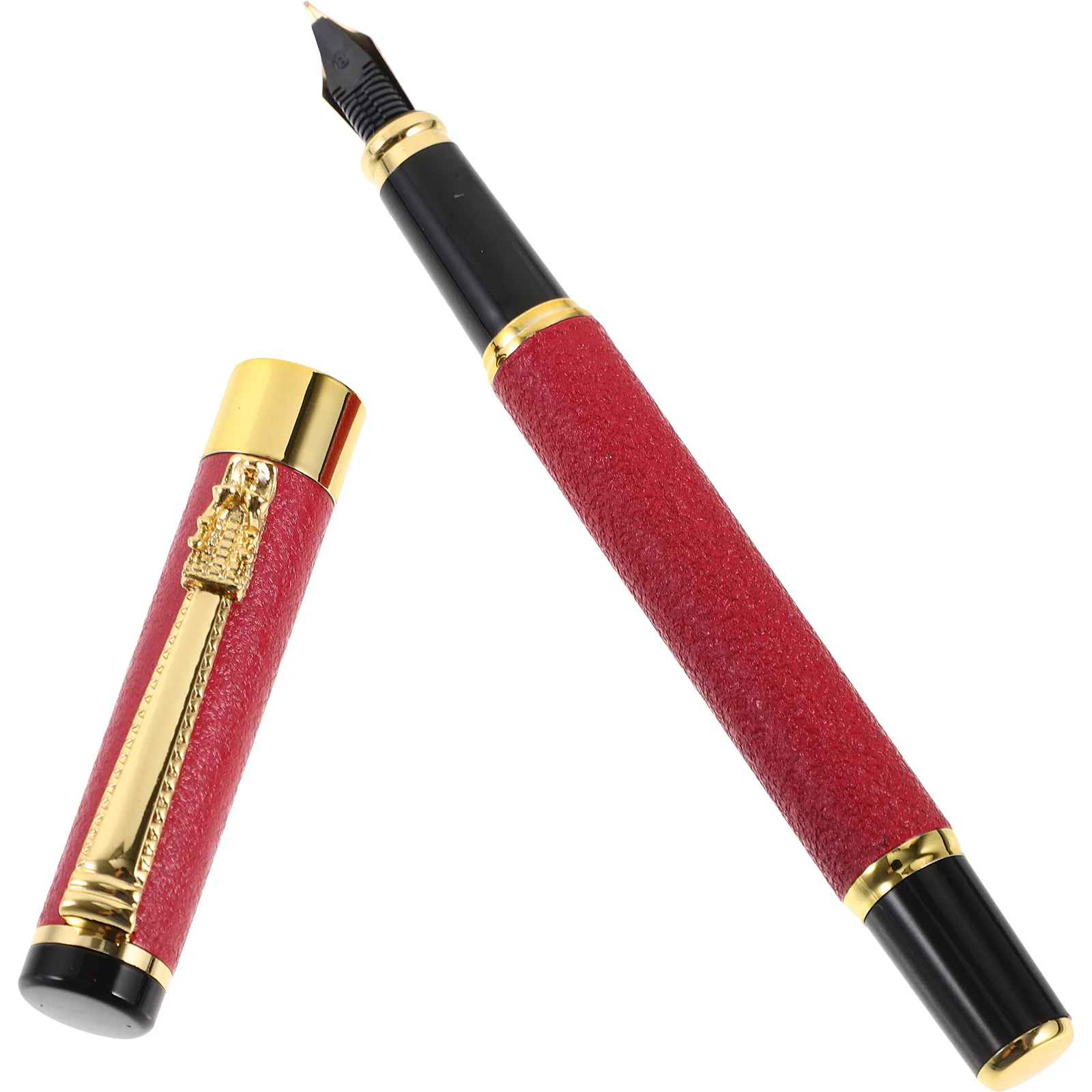 

Matte Finish Fountain Pen Compact Lightweight Plastic Writing Instrument For School Office Home Fine Tip Sign Pen