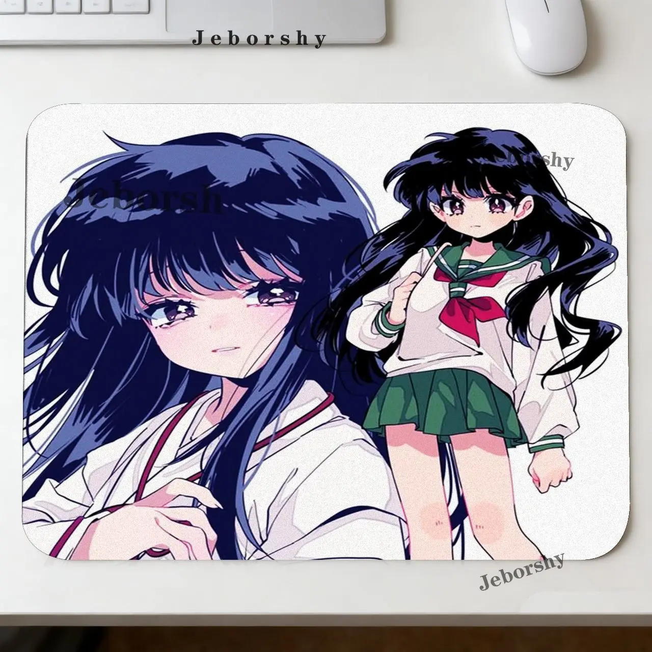 I-Inuyasha Rubber Small Gaming Mouse Pad Gamer Desk Mat Keyboard Pad Decoration Mause Pad for Teen Girls Bedroom