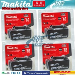 Baterías Makita 6Ah genuinas para batería Makita 18V BL1830B BL1850B BL1850 BL1840 BL1860 BL1815 batería de litio de repuesto