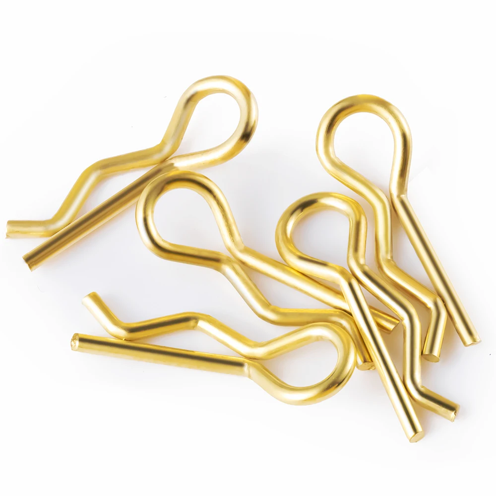 YEAHRUN 50 قطعة 1/5 1/8 1/14 1/18 1/24 RC جسم السيارة قذيفة R مقاطع بودي شيل دبوس معدني الجسم شل كليب دبوس عربات التي تجرها الدواب شاحنة لعبة أجزاء